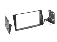 2-DIN PANEEL TOYOTA COROLLA / COROLLA VERSO 2001-2007 KLEUR: ZWART (1ST)