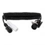 24V ADAPTER SPIRAL CABLE + 3 MOUNTED PLUGS 3-4MTR (1PC) 24V ADAPTER SPIRAL CABLE + 3 MOUNTED PLUGS 3-4MTR (1PC)