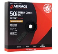 ABRACS 50MM X 50M X 100GRIT EMERY ROLL (1PC) ABRACS 50MM X 50M X 100GRIT EMERY ROLL (1PC)