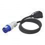 ADAPTER CABLE 150CM 3X2,5MM² FROM CEE PLUG TO SCHUKO PLUG BOX (1PC) ADAPTER CABLE 150CM 3X2,5MM² FROM CEE PLUG TO SCHUKO PLUG BOX (1PC)