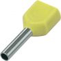 ADEREINDHULS DUBBEL GEEL 2X 1,0MM² LENGTE=8 (20ST) ADEREINDHULS DUBBEL GEEL 2X 1,0MM² LENGTE=8 (20ST)
