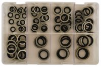 ASSORTMENT BONDED SEALS SELF CENTRED METRIC M10/M24 90-PIECE (1) ASSORTMENT BONDED SEALS SELF CENTRED METRIC M10/M24 90-PIECE (1)