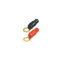 AUDIO SYS. 8MM RING CABLE SHOE: 10MM². 1X BLACK + 1X RED (1PC)