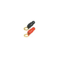 AUDIO SYS. 8MM RING CABLE SHOE: 35MM². 1X BLACK + 1X RED (1PC)