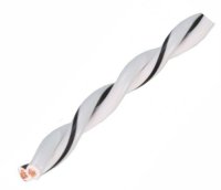 AUDIO SYS. CÂBLE DE HAUT-PARLEUR TORSADÉ. BLANC. 2X 2,50 MM². 100 MTR PAR ROULEAU (1PC) AUDIO SYS. CÂBLE DE HAUT-PARLEUR TORSADÉ. BLANC. 2X 2,50 MM². 100 MTR PAR ROULEAU (1PC)