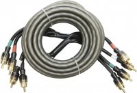 AUDIO SYS. HIGH-PERFORMANCE RCA CABLE 5000MM 4-WAY OFC CINCH CABLE (1PCS)