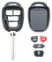 autosleutel toyota lege behuizing inclusief 4 buttons 1st