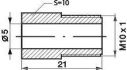 brake bleed nipple m10x1x21mm sw10 5mm 10pcs