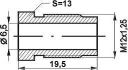 brake bleed nipple m12x125x195mm sw13 65mm 10pcs