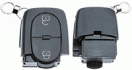 car key vag empty housing including 2 buttons 1 pc