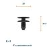 clip pour moulure de dcoration oe 9609212380 6995n7 10pc