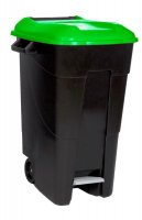 CONTENEUR À DÉCHETS 120L VIDE + PÉDALE VERTE (1PC) CONTENEUR À DÉCHETS 120L VIDE + PÉDALE VERTE (1PC)