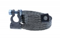 COPPER BRAIDED EARTH STRAP TIN COATED 35CM M10 WITH CLAMP (1PC) COPPER BRAIDED EARTH STRAP TIN COATED 35CM M10 WITH CLAMP (1PC)