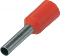 CORD END TERMINAL/BOOTLACE FERRULE RED 35MM² L=16 (5PCS) CORD END TERMINAL/BOOTLACE FERRULE RED 35MM² L=16 (5PCS)