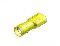 COSSE THERMOSEAL FEMELLE JAUNE 6,3MM (5PC)