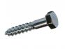 din 571 steel zinc plated hex wood screw m10x30 100pcs