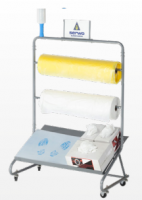 DISPENSER TROLLEY FOR DISPOSABLE ROLLS (1PCS) DISPENSER TROLLEY FOR DISPOSABLE ROLLS (1PCS)