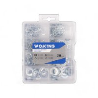 FLAT& SPRING WASHERS ASSORTMENT M5 - M10 210-PIECES (1PC) FLAT& SPRING WASHERS ASSORTMENT M5 - M10 210-PIECES (1PC)