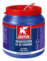 GRIFFON WIRE SOLDER TIN/COPPER 97/3 MS 3MM POT 500G (1PC) GRIFFON WIRE SOLDER TIN/COPPER 97/3 MS 3MM POT 500G (1PC)