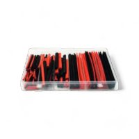 HEAT SHRINK TUBES ASSORTMENT BLACK - RED 2:1 150 PIECES (1PC) HEAT SHRINK TUBES ASSORTMENT BLACK - RED 2:1 150 PIECES (1PC)