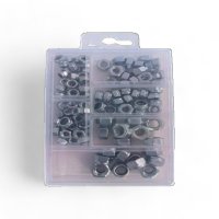 HEXAGON NUTS ASSORTMENT M4 - M6 160-PIECES (1PC) HEXAGON NUTS ASSORTMENT M4 - M6 160-PIECES (1PC)