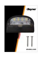 LICENCE ECLAIRAGE 72X50MM 4LED (1PC) LICENCE ECLAIRAGE 72X50MM 4LED (1PC)