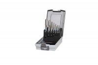 MACHINE TAP SET HSS CONTINUOUSE HOLES 7-PIECE (1PC) MACHINE TAP SET HSS CONTINUOUSE HOLES 7-PIECE (1PC)