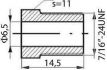 mamelon de conduite de frein 71624unfx145mm sw11 65mm 1pc