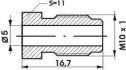 mamelon de conduite de frein m10x1x167mm sw11 5mm 96020 10pc