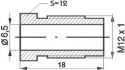 mamelon de conduite de frein m12x1x18mm sw12 65mm 96023 10pc