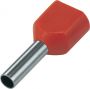 MANCHON D’EXTRÉMITÉ DE CÂBLE DOUBLE ROUGE 2X 1,0MM² LONGUEUR=8 (20PC) MANCHON D’EXTRÉMITÉ DE CÂBLE DOUBLE ROUGE 2X 1,0MM² LONGUEUR=8 (20PC)