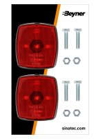 MARKERINGSLAMP ROOD 66X62MM (2ST) MARKERINGSLAMP ROOD 66X62MM (2ST)