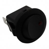 MINI WIPSCHAKELAAR ROND ON/OFF 3-POLE ROOD 12V 10A, 12V LED (1ST) MINI WIPSCHAKELAAR ROND ON/OFF 3-POLE ROOD 12V 10A, 12V LED (1ST)