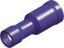 pvc economy insulated female bullet disconnectors blue 1525 40mm 100