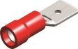 pvc economy insulated male disconnectors red 28x05 100