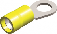 PVC ECONOMY INSULATED RING TERMINALS YELLOW M6 (6,4) (100) PVC ECONOMY INSULATED RING TERMINALS YELLOW M6 (6,4) (100)
