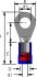 pvc insulated ring terminals blue m35 37 5pcs