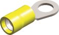 pvc insulated ring terminals yellow m12 25pcs