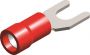 PVC INSULATED SPADE TERMINALS RED M5 (5,3) (5PCS) PVC INSULATED SPADE TERMINALS RED M5 (5,3) (5PCS)