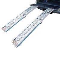 RAMPE DE CHARGEMENT ALUMINIUM PLIABLE 220X28CM 340KG PAR PIÈCE RAMPE DE CHARGEMENT ALUMINIUM PLIABLE 220X28CM 340KG PAR PIÈCE