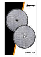 REFLECTEUR BLANC 80MM FIXATION À VIS (2PC) REFLECTEUR BLANC 80MM FIXATION À VIS (2PC)