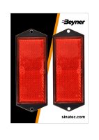 REFLECTOR ROOD 104X40MM SCHROEFBEVESTIGING (2ST) REFLECTOR ROOD 104X40MM SCHROEFBEVESTIGING (2ST)