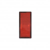 REFLECTOR ROOD 85X39MM ZELFKLEVEND MET GRONDPLAAT (1ST) - BULK REFLECTOR ROOD 85X39MM ZELFKLEVEND MET GRONDPLAAT (1ST) - BULK