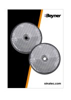 REFLECTOR WIT 60MM SCHROEFBEVESTIGING (2ST) REFLECTOR WIT 60MM SCHROEFBEVESTIGING (2ST)