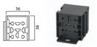 RELAIS VOET 9-POLIG 3 x 9.5mm (INCLUSIEF TERMINALS) (1ST) RELAIS VOET 9-POLIG 3 x 9.5mm (INCLUSIEF TERMINALS) (1ST)