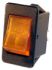 rocker switch amber onoff illuminated 20a 12v 12v lamp 1pc