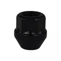 UNIMOTIVE WHEEL NUT BLACK ZINC PLATED OPEN CONICAL SEAT 60° M14X1,25X25 HEX19 (1PC) UNIMOTIVE WHEEL NUT BLACK ZINC PLATED OPEN CONICAL SEAT 60° M14X1,25X25 HEX19 (1PC)