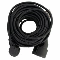 VERLENGSNOER MET RANDAARDE 2500W 3X1,0 MM ZWART 10 METER VERLENGSNOER MET RANDAARDE 2500W 3X1,0 MM ZWART 10 METER