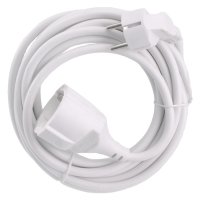 VERLENGSNOER MET RANDAARDE 2500W 3X1,5 MM WIT 5 METER VERLENGSNOER MET RANDAARDE 2500W 3X1,5 MM WIT 5 METER