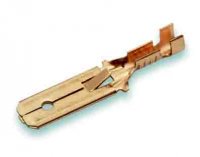 VLAKSTEKER ONGEISOLEERD MESSING MET WEERHAAK (2,5-6,0) 6,3X0,8 (28X15,8) (25ST) VLAKSTEKER ONGEISOLEERD MESSING MET WEERHAAK (2,5-6,0) 6,3X0,8 (28X15,8) (25ST)